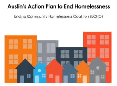 Cover of Austin Action Plan to End Homelessness report